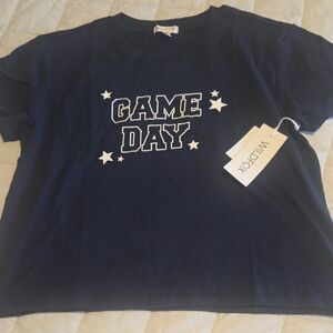 Wildfox Navy 'Game Day' Tee NWT